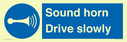 sound-horn-drive-slowly-warehousing-and-delivery-sign~